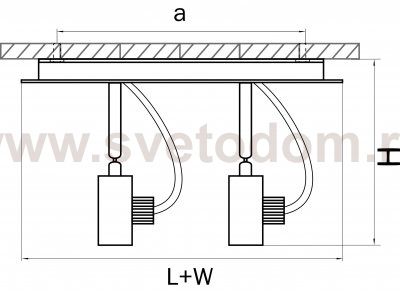 Светильник точечный накладной Lightstar 210126 Varieta 16