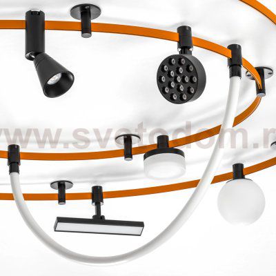 210847 Светильник 48V (D65) DUE HERMES 6W 590LM 36G ЧЕРНЫЙ 4000K