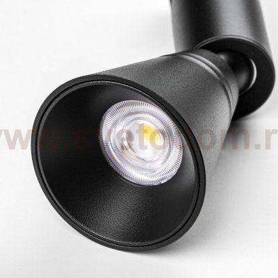 210847 Светильник 48V (D65) DUE HERMES 6W 590LM 36G ЧЕРНЫЙ 4000K