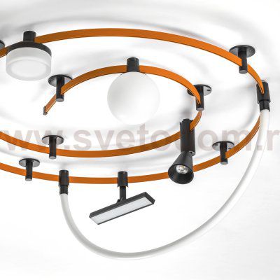 210947 Светильник 48V (D85) DUE HERMES 6W 645LM 50G ЧЕРНЫЙ 4000K