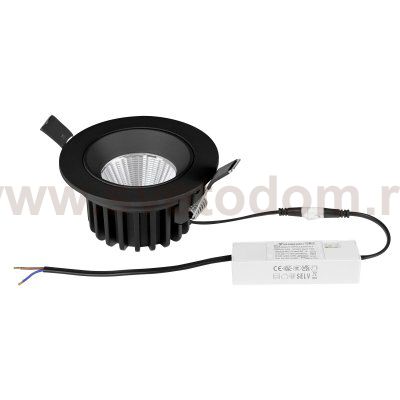212447IP65 Светильник SOFFI IP65 LED 10W 920LM 38G ЧЕРНЫЙ 3000/4000/6000K IP65
