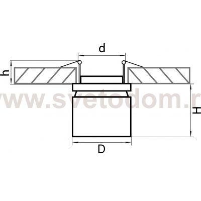 Светильник встраиваемый заливающего света со встроенными светодиодами Forte inca Lightstar 213807