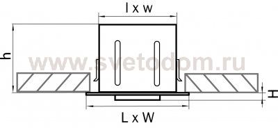 Светильник встраиваемый Lightstar 214017 Cardano