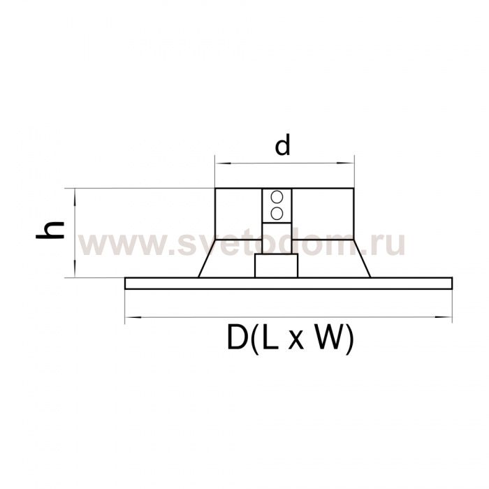 Светильник точечный встраиваемый декоративный под заменяемые галогенные или LED лампы Domino Lightstar 214503