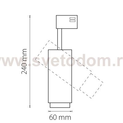 Светильник светодиодный для 3-фазного трека Lightstar 215446 Fuoco