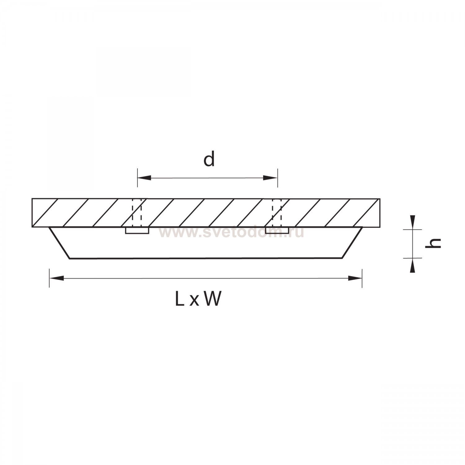 Светильник накладной заливающего света со встроенными светодиодами Urbano Lightstar 216834
