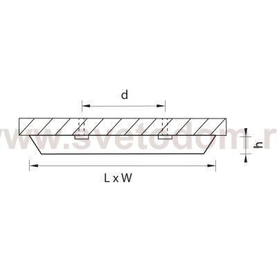 Светильник накладной заливающего света со встроенными светодиодами Urbano Lightstar 216872