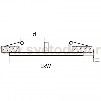 Рамка для светильника Lightstar 217827 Intero 111