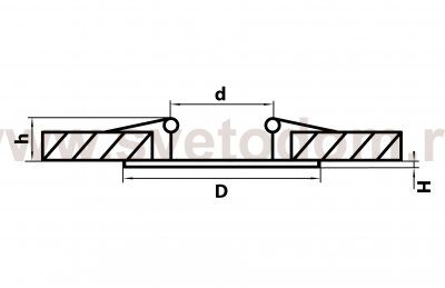 Светильник встраиваемый светодиодный Lightstar 223404 Forto