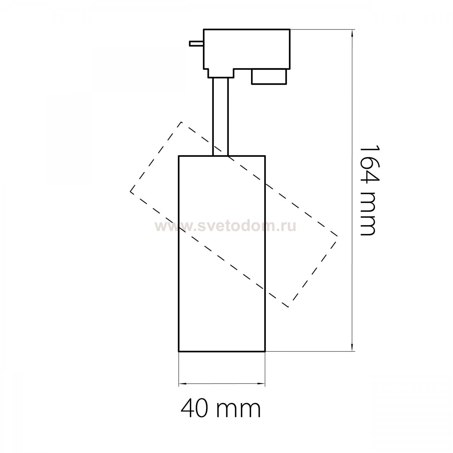 Светильник светодиодный для 1-фазного трека Volta Lightstar 227247