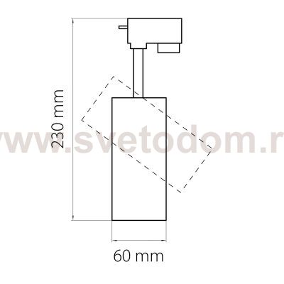Светильник светодиодный для 1-фазного трека Volta Lightstar 228247