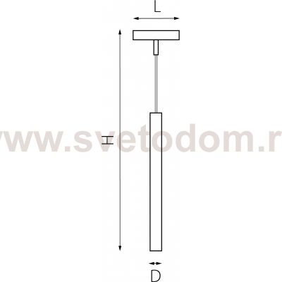 Светильник подвесной д/1-фазн трека LINEA Linea Lightstar 236347