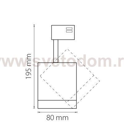 Светильник светодиодный для 3-фазного трека Lightstar 301592 Canno