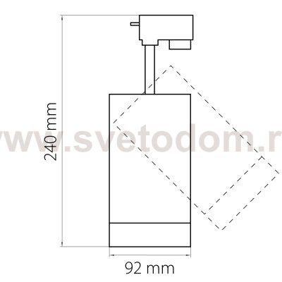 Светильник светодиодный для 1-фазного трека Lightstar 303262 Canno