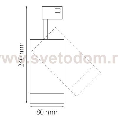 Светильник светодиодный для 3-фазного трека Lightstar 303574 Canno