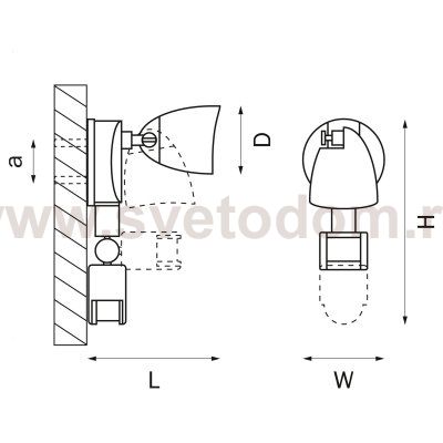 Светильник светодиодный уличный Diva Lightstar 374347