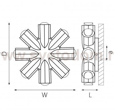 Светильник светодиодный уличный Dito Lightstar 380683