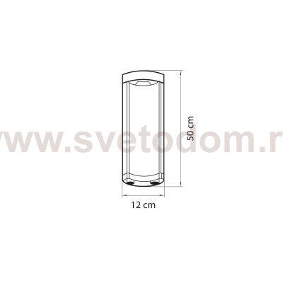 Светильник светодиодный уличный Lightstar 382873 Paletto 500мм 3000К
