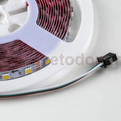 400904 Лента LED SPI 3led/pix 12V 14,4W/m 10-12Lm/W 4000K IP20 1шт = 5м