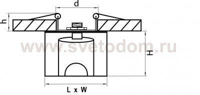 Светильник встраиваемый Lightstar 4050 Qube