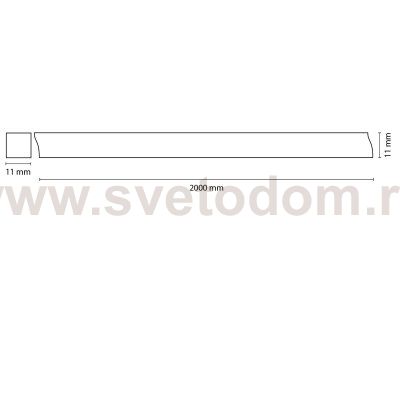 Светодиодная лента в PVC профиле с прямоугольным рассеивателем Lightstar 409122