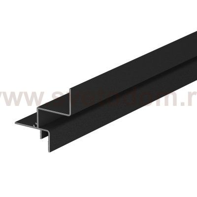 419107 Потолочный плинтус для ГКЛ PROFILED ЧЕРНЫЙ 1шт=2м