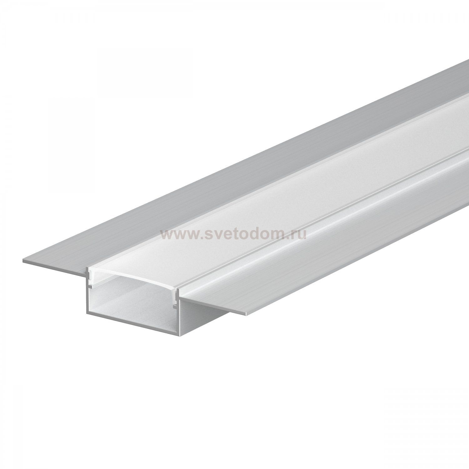 419208 Профиль PROFILED скрытого монтажа д/светодиодных лент шириной до 20 мм, 1шт=2м (матовый рассеиватель в комплекте)