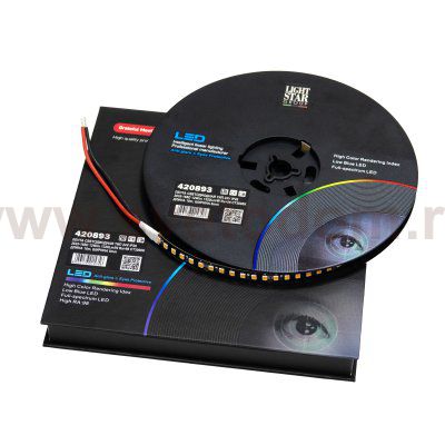 420893 Лента LIGHTSTAR LED 24V 12W/M 110Lm/W 3000K IP20 1шт = 10м