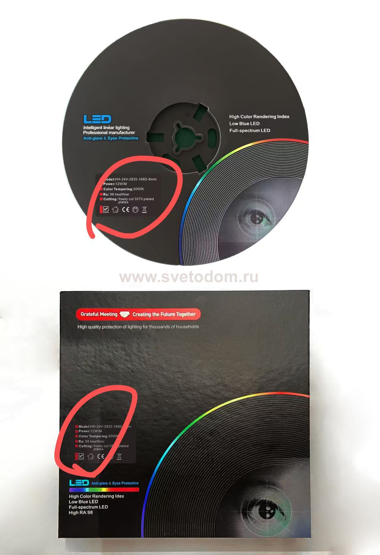 420893 Лента LIGHTSTAR LED 24V 12W/M 110Lm/W 3000K IP20 1шт = 10м