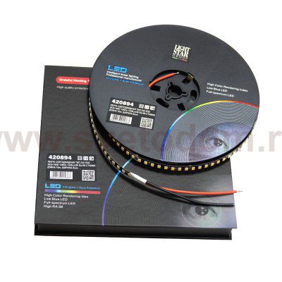 420894 Лента LIGHTSTAR LED 24V 12W/M 1320LM/M 4000K IP20 1шт = 10м