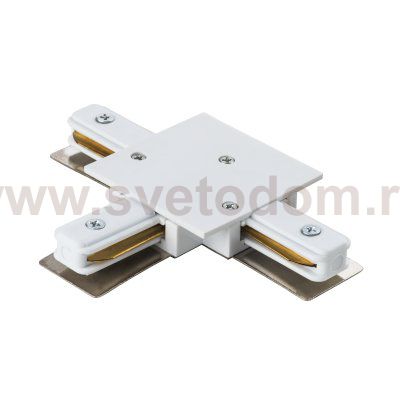 Соединитель T-образный однофазный для встраиваемых треков Barra Lightstar 501136