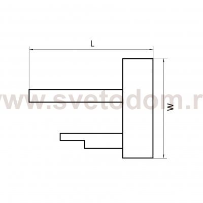 Заглушка концевая однофазная Lightstar 502167 Barra