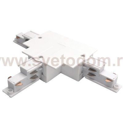 503136-R-DALIR Соединение правое тройное перекидное встраиваемое с подводом питания к треку 5030xx-DALI QUATTRO/DALI/ БЕЛЫЙ