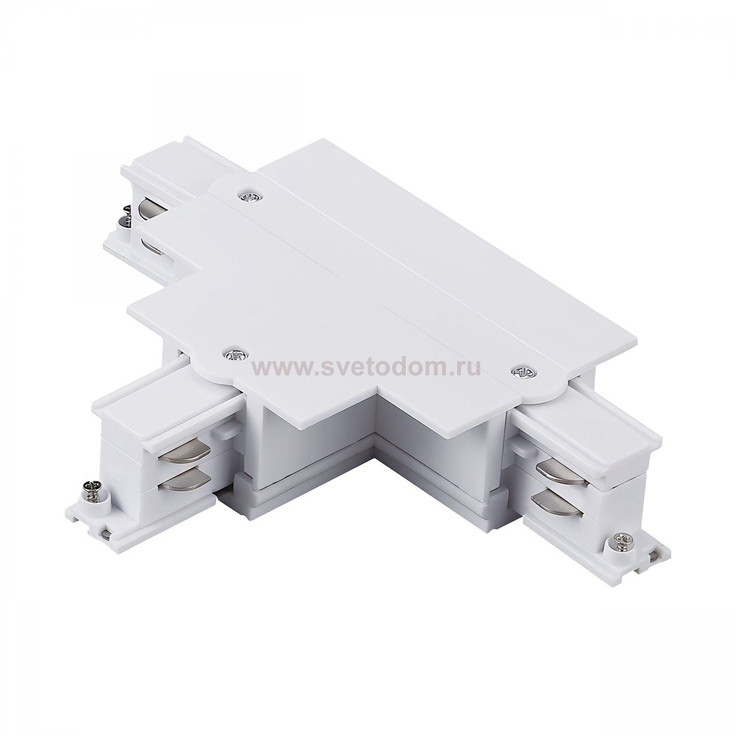 503136-RPSL Соединение тройное левое перекидное встраиваемое с подводом питания к треку 5030xx-R QUATTRO БЕЛЫЙ