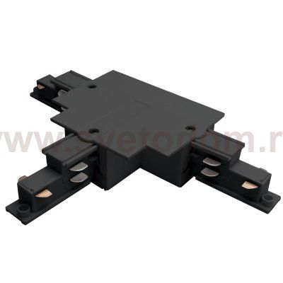 503137-R-DALIL Соединение левое тройное перекидное встраиваемое с подводом питания к треку 5030xx-DALI QUATTRO/DALI/ ЧЕРНЫЙ