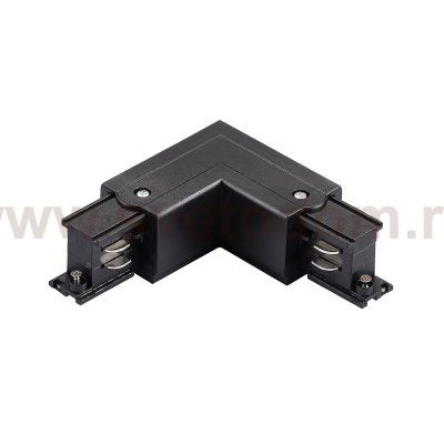 504127-FRPS Соединение угловое перекидное с подводом питания к треку 5040xx-(F)/(R) QUATTRO ЧЕРНЫЙ