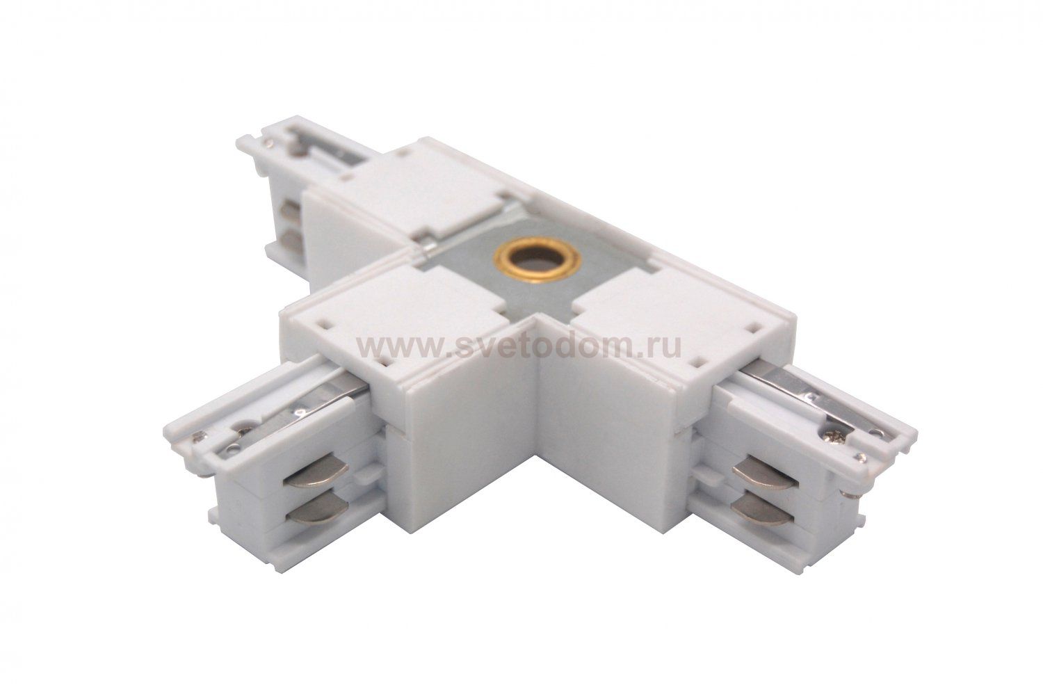 504136-FRPSR Соединение правое тройное перекидное с подводом питания к треку 5040xx-(F)/(R) QUATTRO БЕЛЫЙ