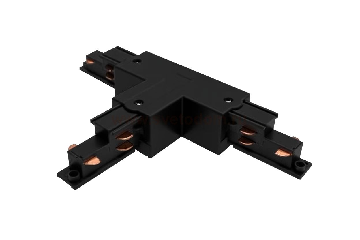 504137-DALIR Соединение правое тройное перекидное с подводом питания к треку 5040xx-DALI QUATTRO/DALI/ ЧЕРНЫЙ