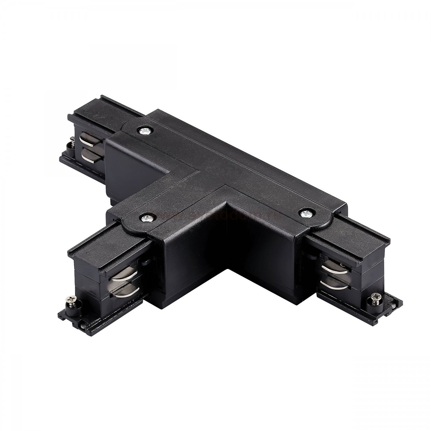 504137-FRPSL Соединение левое тройное перекидное с подводом питания к треку 5040xx-(F)/(R) QUATTRO ЧЕРНЫЙ