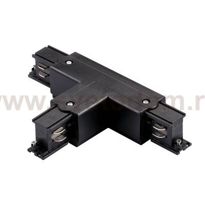 504137-FRPSL Соединение левое тройное перекидное с подводом питания к треку 5040xx-(F)/(R) QUATTRO ЧЕРНЫЙ