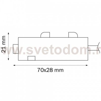 Питание боковое PRO Teta Lightstar 505117