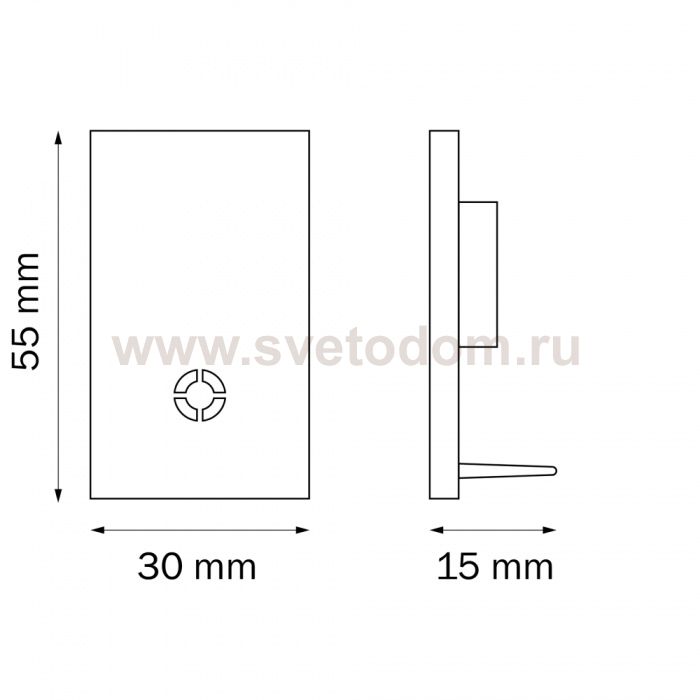 Заглушка концевая трековая PRO Teta Lightstar 505167