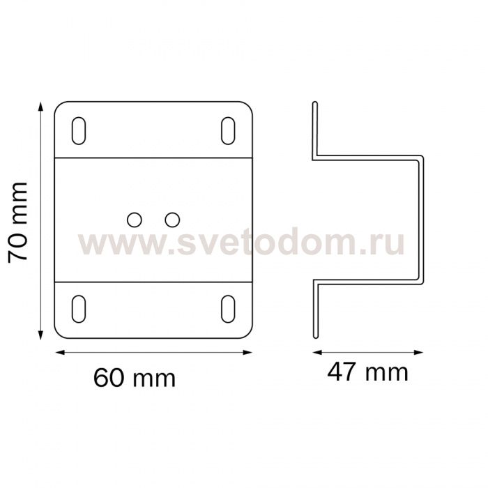 Планка крепежная к треку PRO для монтажа в потолок из гипсокартона Teta Lightstar 505171