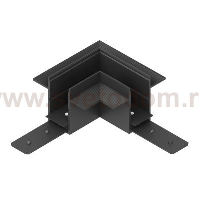 505247 Угловое соединение встраиваемое д/трека TETA PRO ЧЕРНЫ