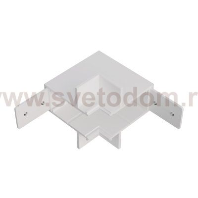 505256 Угловое соединение встраиваемое д/трека TETA PRO БЕЛЫЙ