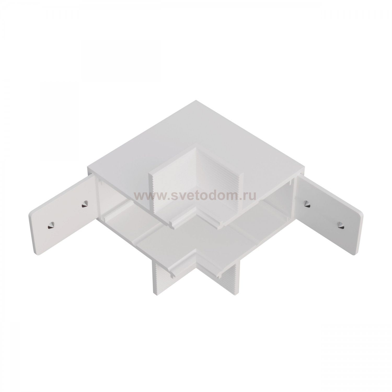 505256 Угловое соединение встраиваемое д/трека TETA PRO БЕЛЫЙ