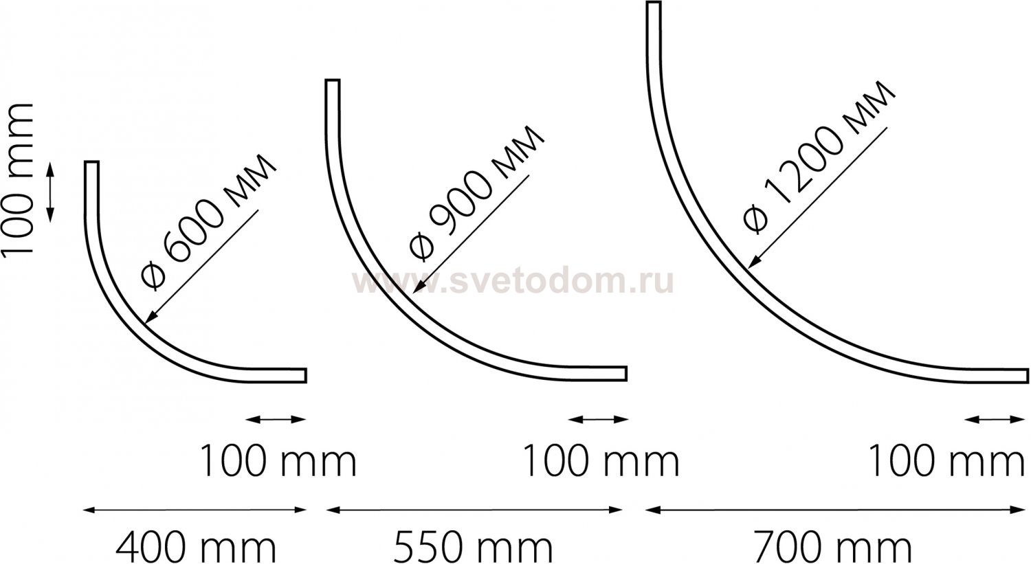 Трек 24V однофазный дуговой Linea Lightstar 506057