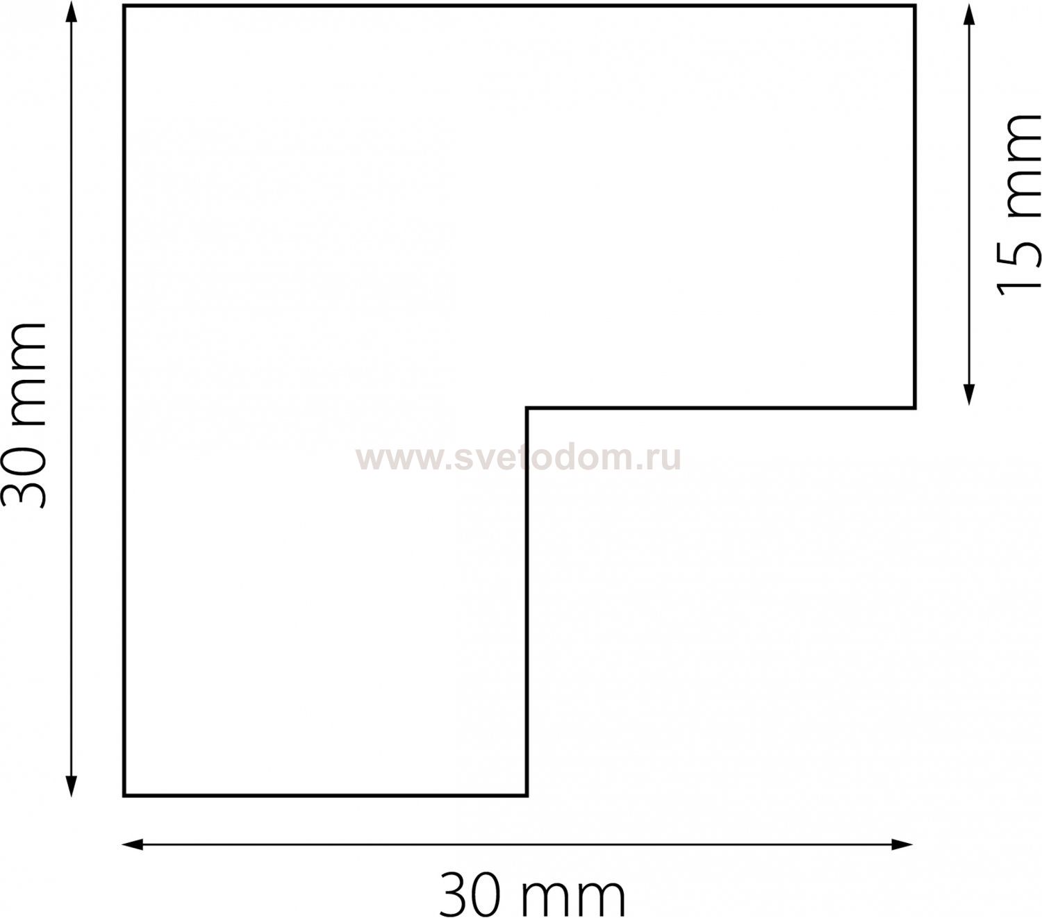 Соединитель L-образный Linea Lightstar 506137