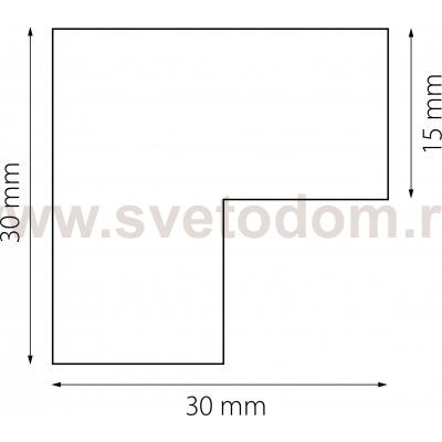 Соединитель L-образный Linea Lightstar 506137