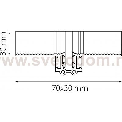 Соединитель L-образный встраиваемый Linea Lightstar 506257
